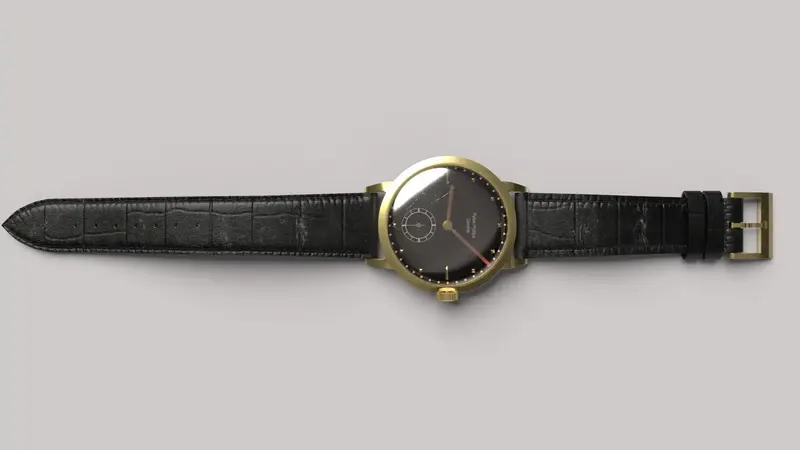 Version sale de la montre en 3D