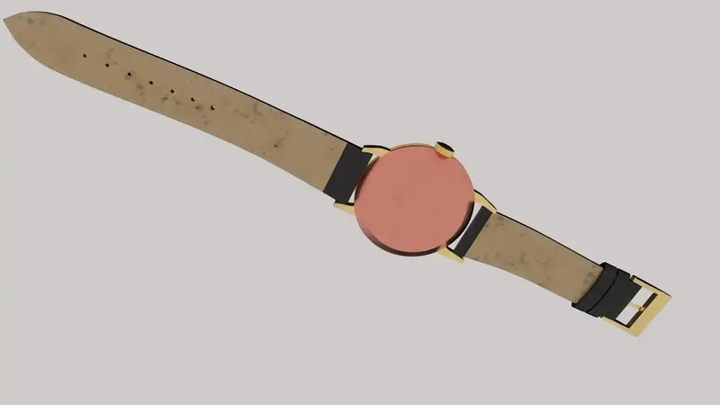 Version sale de la montre en 3D