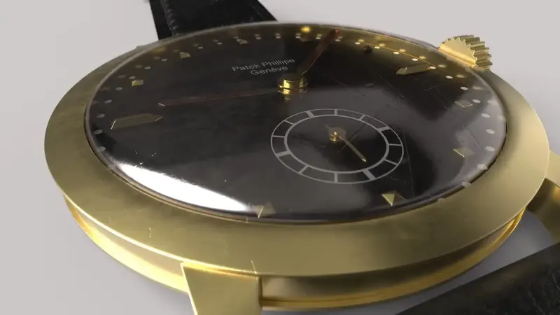 Version sale de la montre en 3D